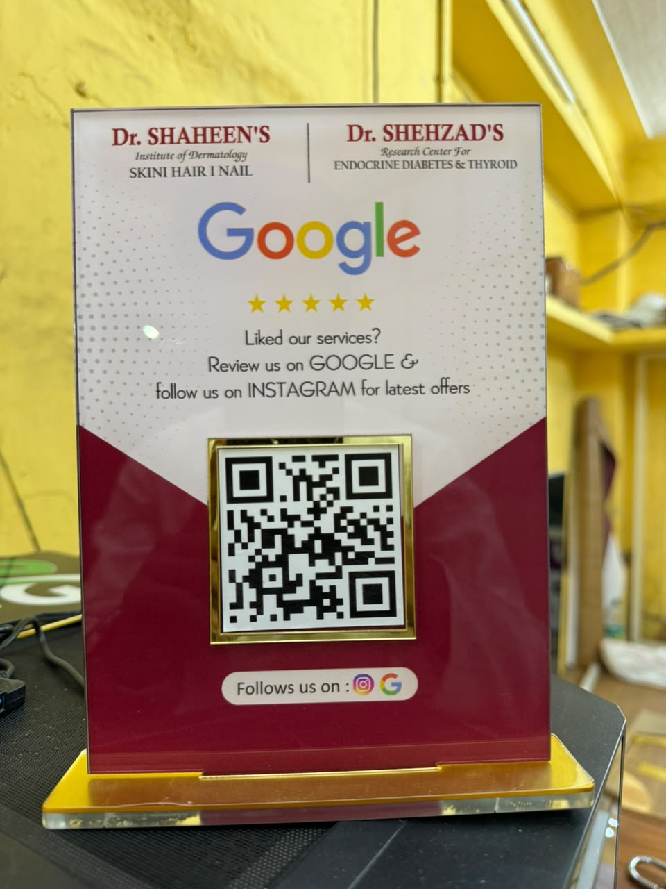 QR Standee Client Work